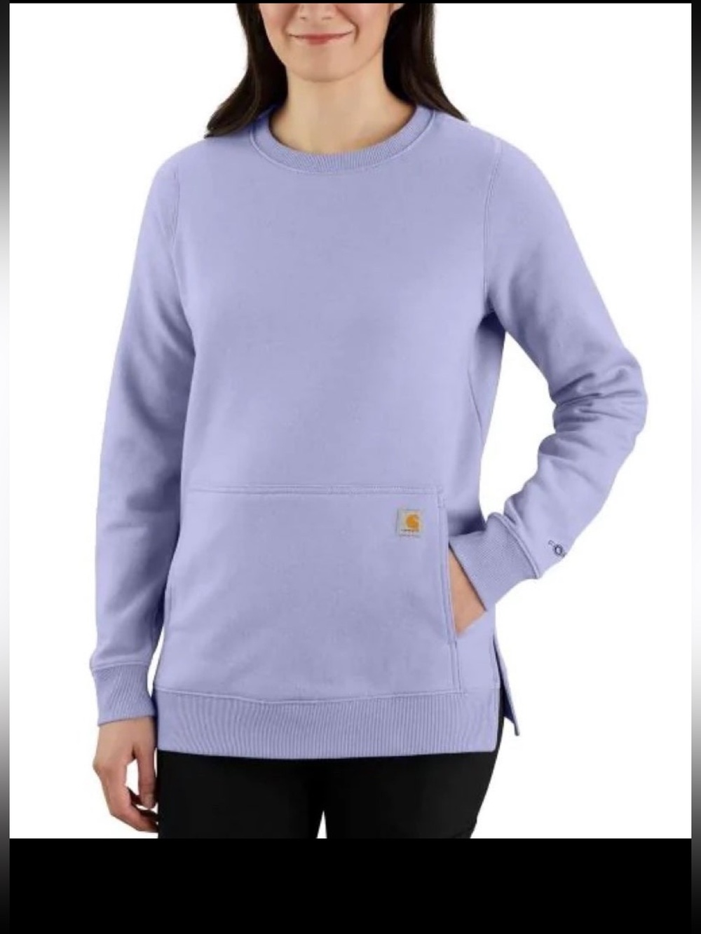 Carhartt Lilac Crewneck Sweatshirt with Pocket